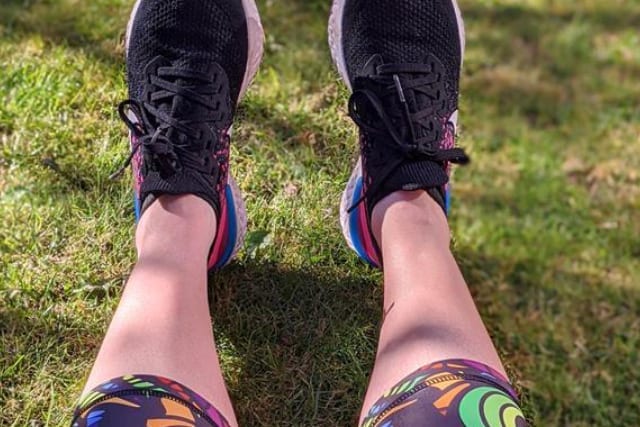 Photo of runners legs and feet