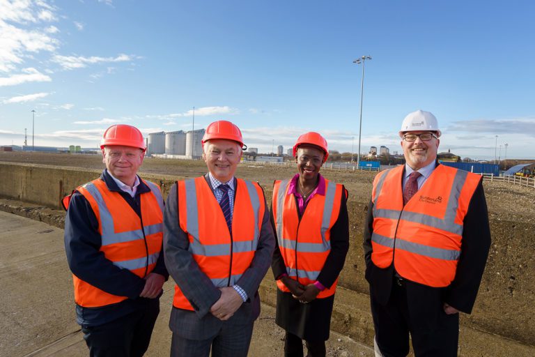 Quantafuel Sunderland team pictured at the proposed site
