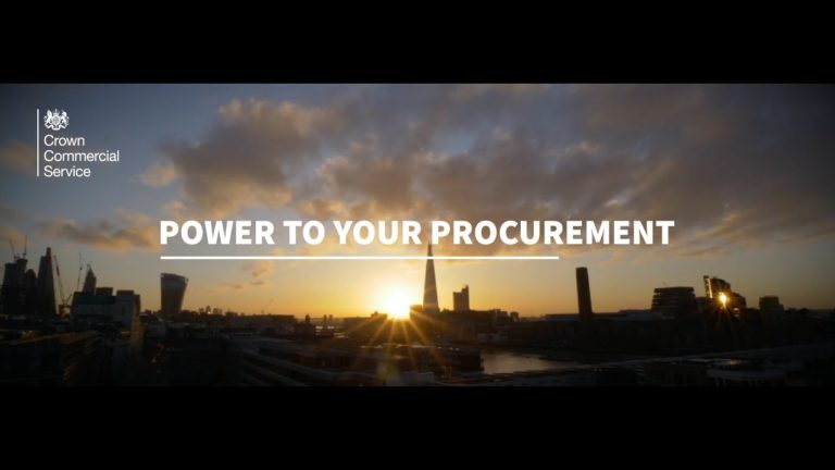 Screenshot of the Crown Commercial Service website banner