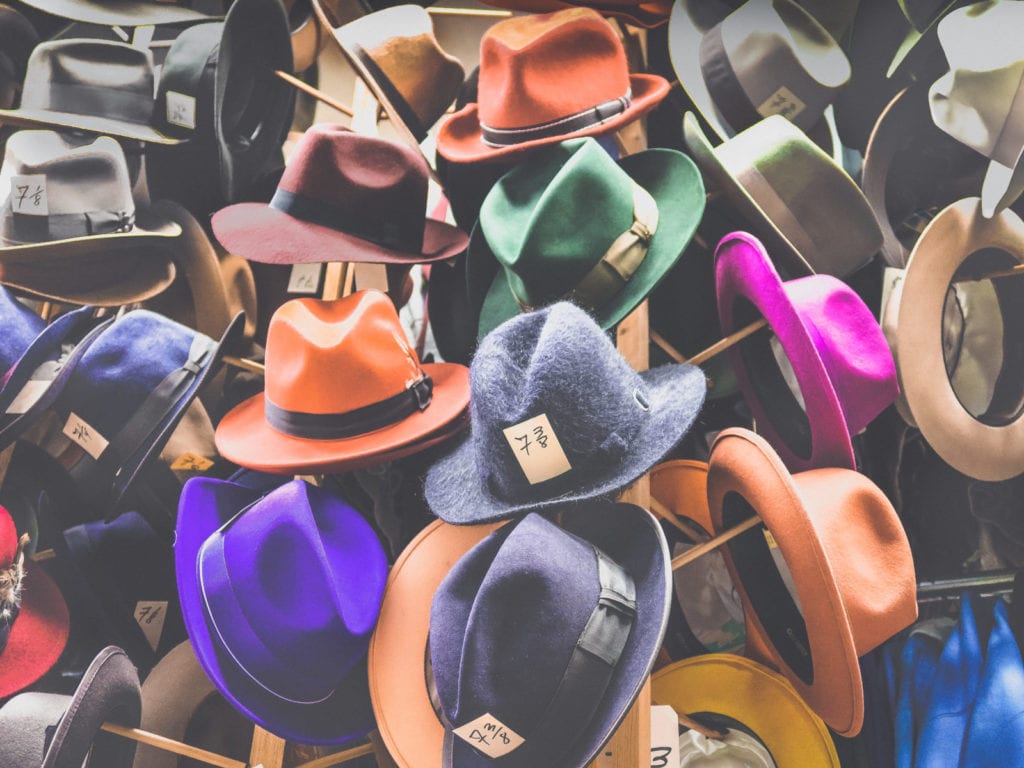 assorted fedora hats